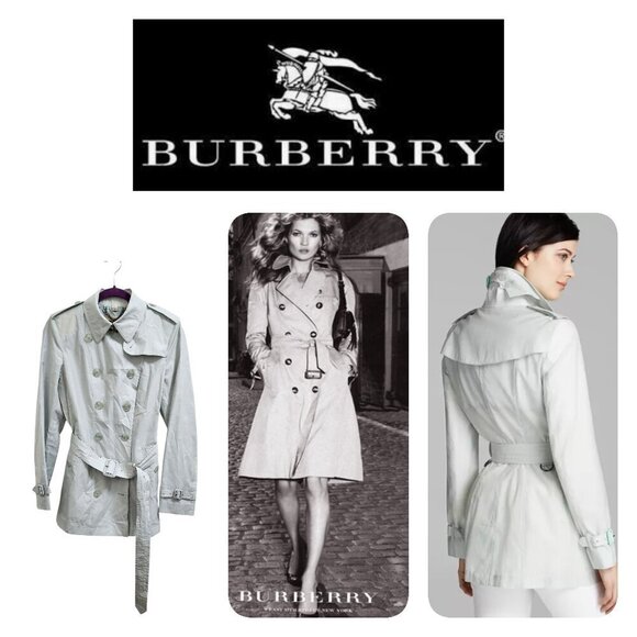 Burberry Sandringham Short Trench Coat in size 8